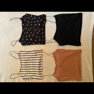 4 Cropped tank tops